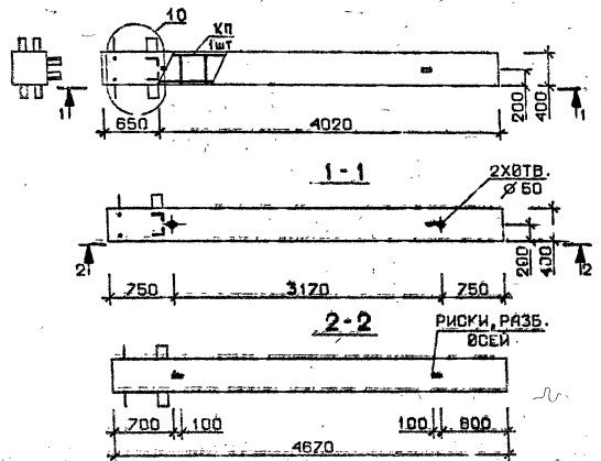 Колонна 3КБ 36.47-4-с Серия 1.020.1-2с/89