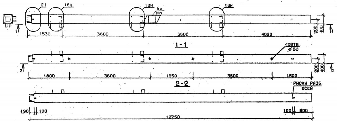 Колонна 5КН 36.128-7-н Серия 1.020.1-2с/89